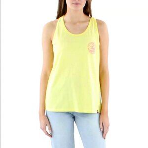 YELLOW TANK TOP - SUPERDRY - Size 8 // Summer Tee Shirt California Surf Top